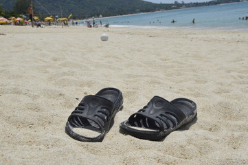 Fototapeta na wymiar Vacation, summer holiday on Samui island, Lamai beach