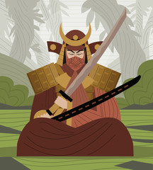samurai warrior standing
