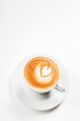 Latte with Heart Design