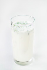 A glass of Ayran (Airan). Yogurt drinks are popular beyond the Middle East region