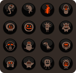 Monster icons set