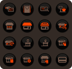 Shop icons set