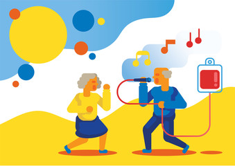 music therapy for healthy blood older