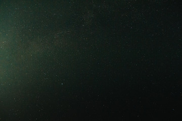 Night sky with stars in Broumovsko