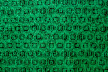 old green drapery upholstery fabric, green background with circles