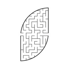 Abstact labyrinth. Game for kids. Puzzle for children. Maze conundrum. Vector illustration