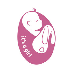 Obraz premium A girl was born.