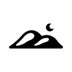 sandhill, dunes, mountain icon