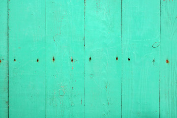 green plank floor, green colored weathered wood background