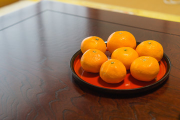 コタツ机のミカン