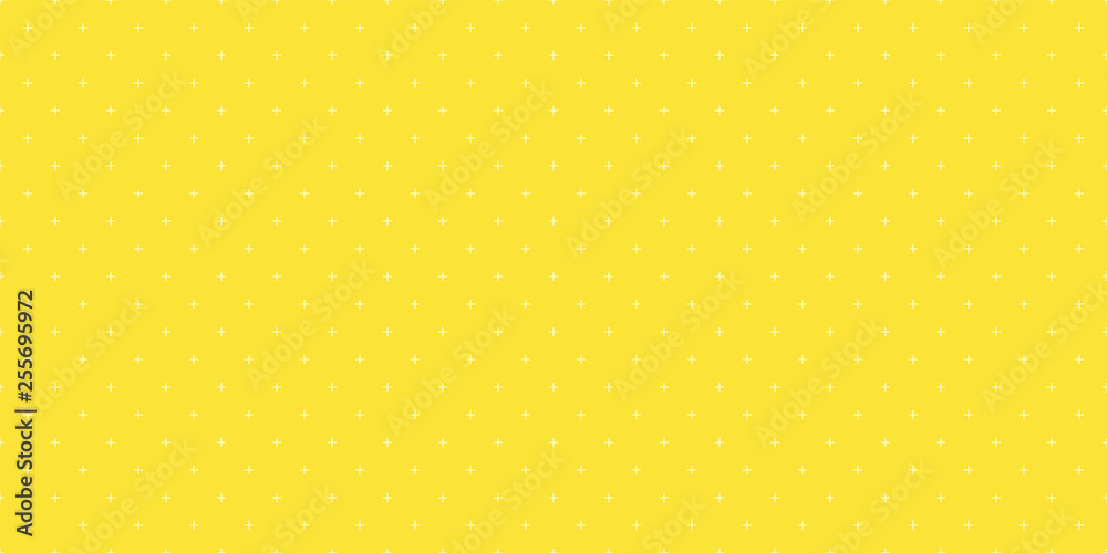Poster background pattern seamless geometric plus sign abstract yellow color vector. summer background desi