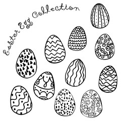easter egg collection vector image.