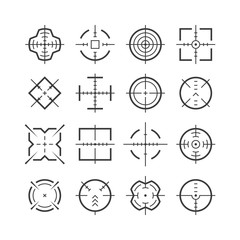 Targeting aiming. Target aim sniper shoot destination focus sight center accuracy war gun cursor purpose bullseye
