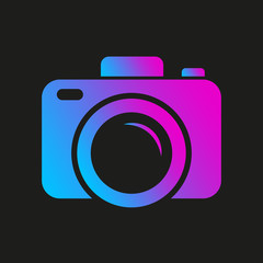 Colorful camera logo. Camera symbol for web, app, ui and other. Vector Illustration. EPS 10