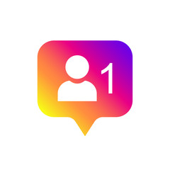 Obraz premium Follower flat icon. Flat simple design. Icon followers. Symbol, button, ui, web. Social media followers. Vector illustration. Isolate on white background. EPS 10