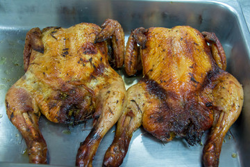  delicious grilled chicken food on dish