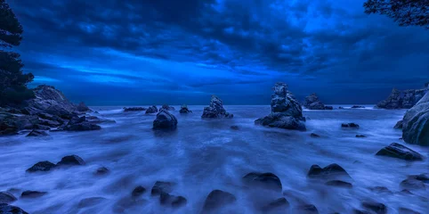 Panoramic view of Cala Frares, Lloret de Mar, Spain. © thomaslusth