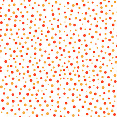 Colourful seamless abstract pattern with polka dots