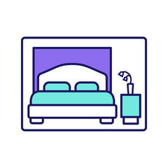 Bedroom color icon