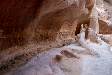 The Siq canyon in Petra Jordan