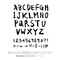 벡터 문자 / 손으로 쓴 글씨체