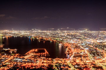 箱館山からの夜景