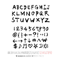 벡터 문자 / 손으로 쓴 글씨체