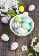 Easter eggs and Spring cherry blossom