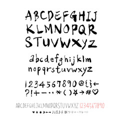 벡터 문자 / 손으로 쓴 글씨체