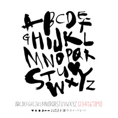 벡터 문자 / 손으로 쓴 글씨체