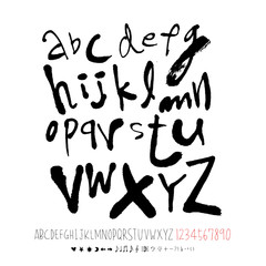 벡터 문자 / 손으로 쓴 글씨체