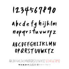 벡터 문자 / 손으로 쓴 글씨체