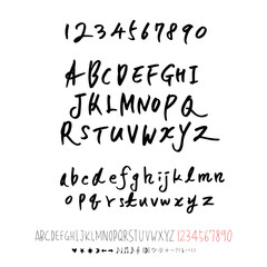 벡터 문자 / 손으로 쓴 글씨체