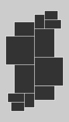Collage. Template collage. Frame for photo. Vector illustration.