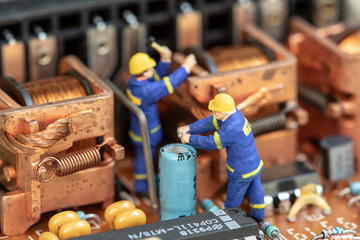 Miniature people maintenance electronic device component.