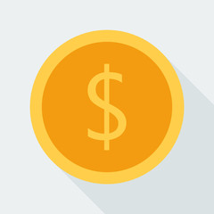 Coin flat icon
