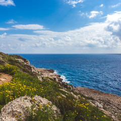 Fototapeta na wymiar Cyprus Ayia Napa, Cape Greco peninsula, national forest park