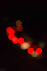 Blurred car lights