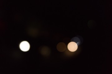 Blurred car lights