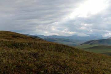 Fototapeta na wymiar Autumn foothills of Altai. Western Siberia. Russia
