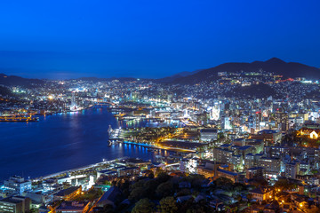 長崎の夜景　鍋冠山　世界三大夜景