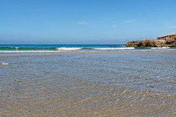 Wellen am Strand, Mallorca, Spanien