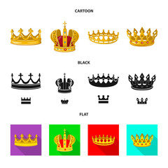 Vector illustration of medieval and nobility icon. Set of medieval and monarchy vector icon for stock.