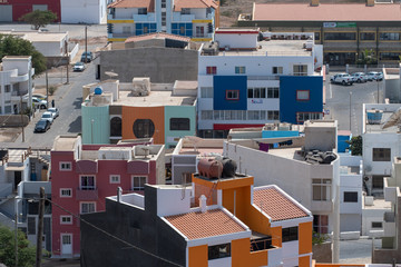 aerial view of Espargos Sal Cape Verde
