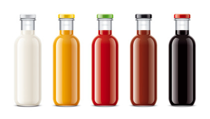 Bottles for juice, dairy drinks and other.