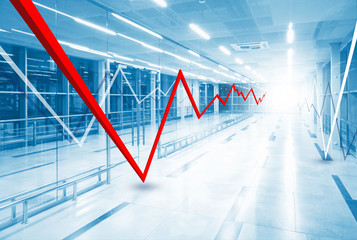 Stock Market Graph and Bar Chart.