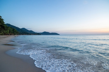 Sunset on Lonley Beach, Koh Chang Island, Thailand.