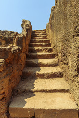 Fototapeta premium Old Cyprus stairs