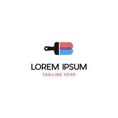 Letter B Paint Business Creative Logo