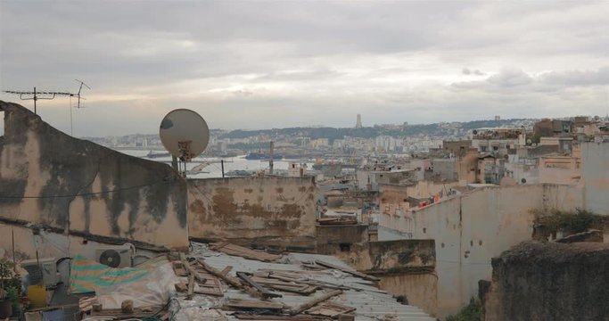 La casbah d'Alger et la baie d'Alger